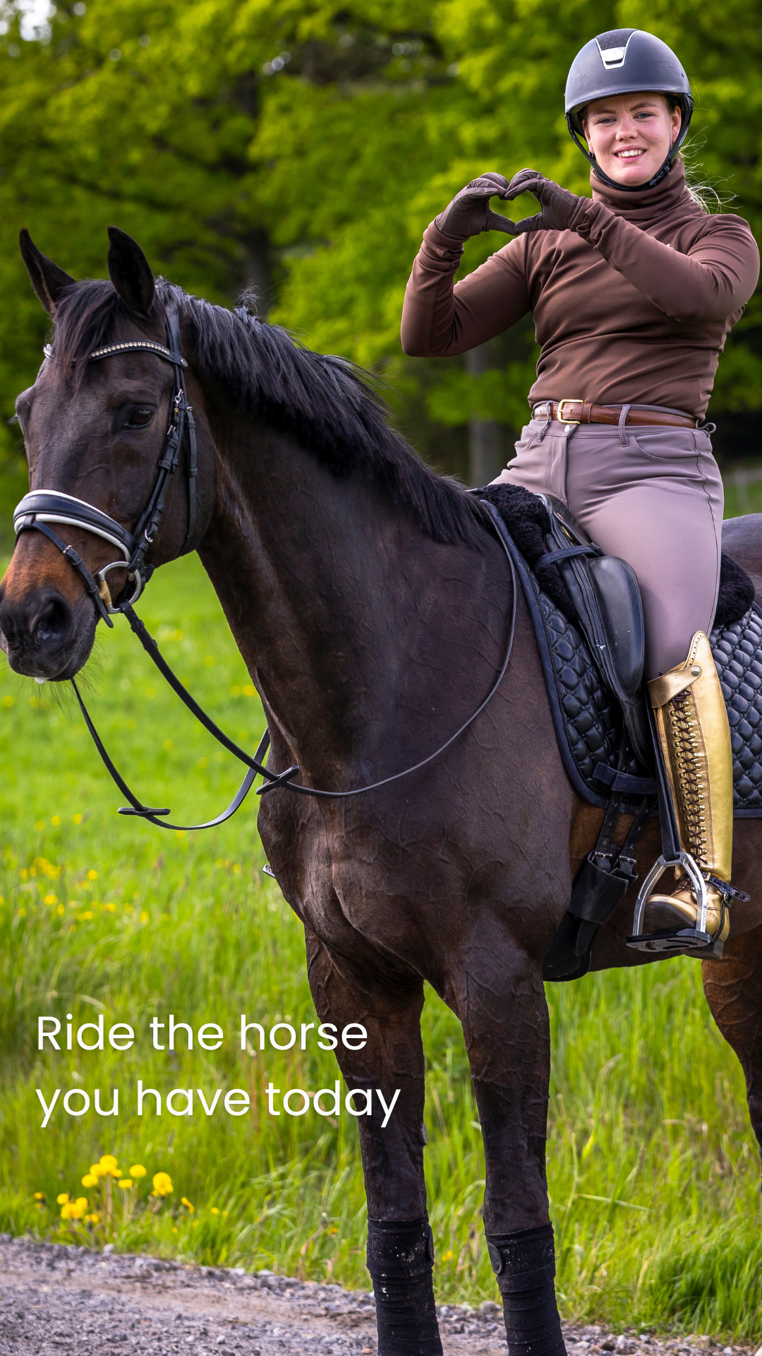 Ride the horse you have today