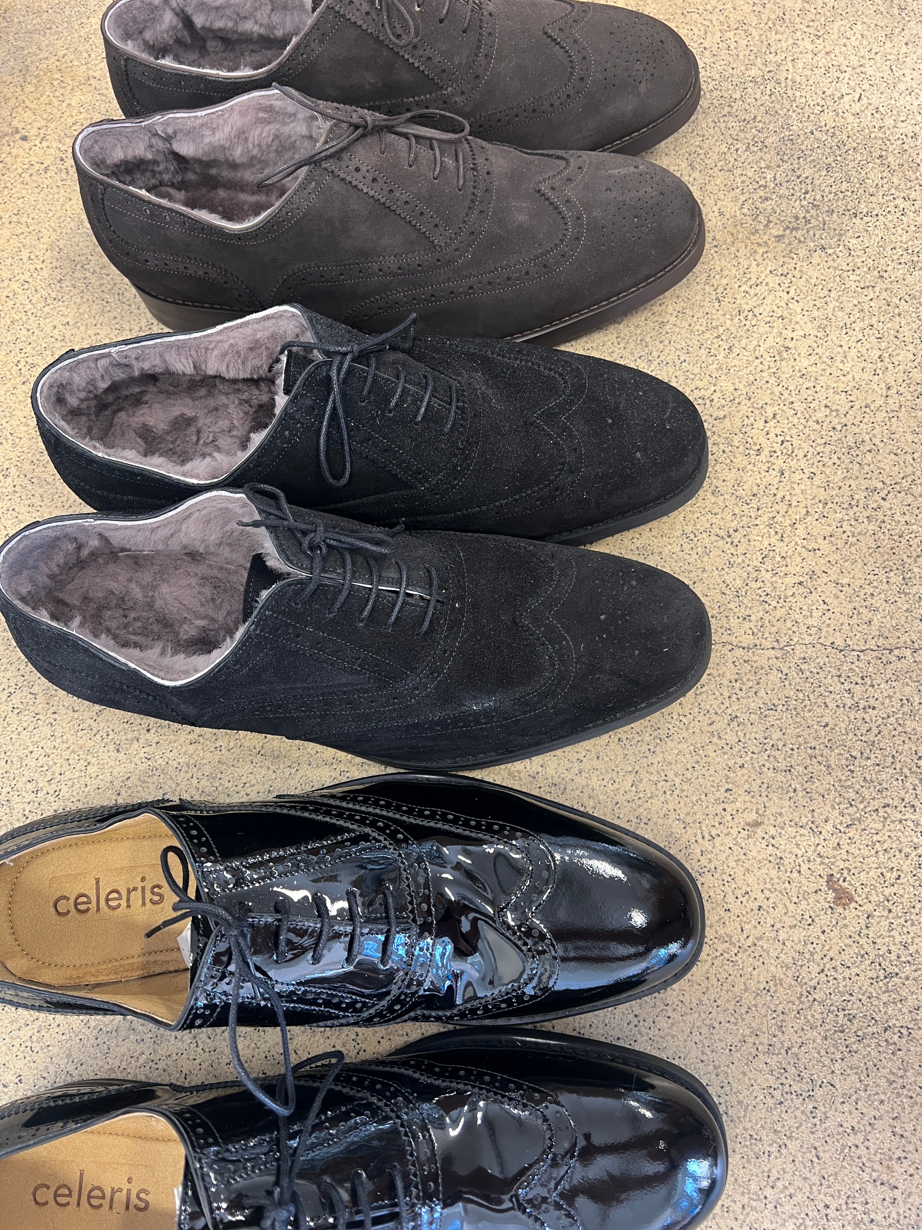 Campino | Black Gloss, Black Suede, Coffee Suede | Size 47-47,5