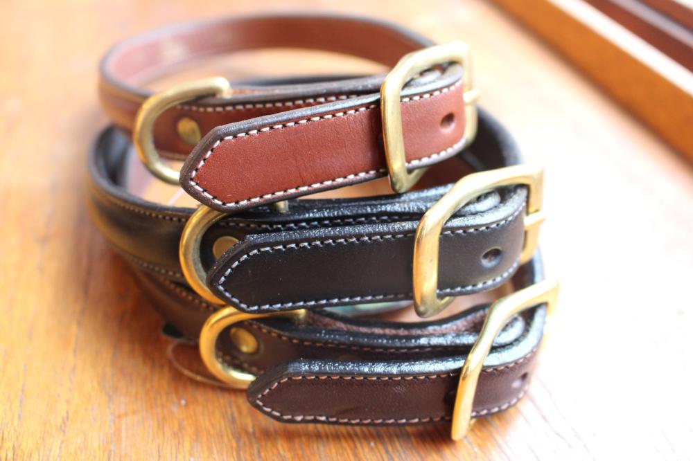 Dog Collar with space for a name plate in Havanna