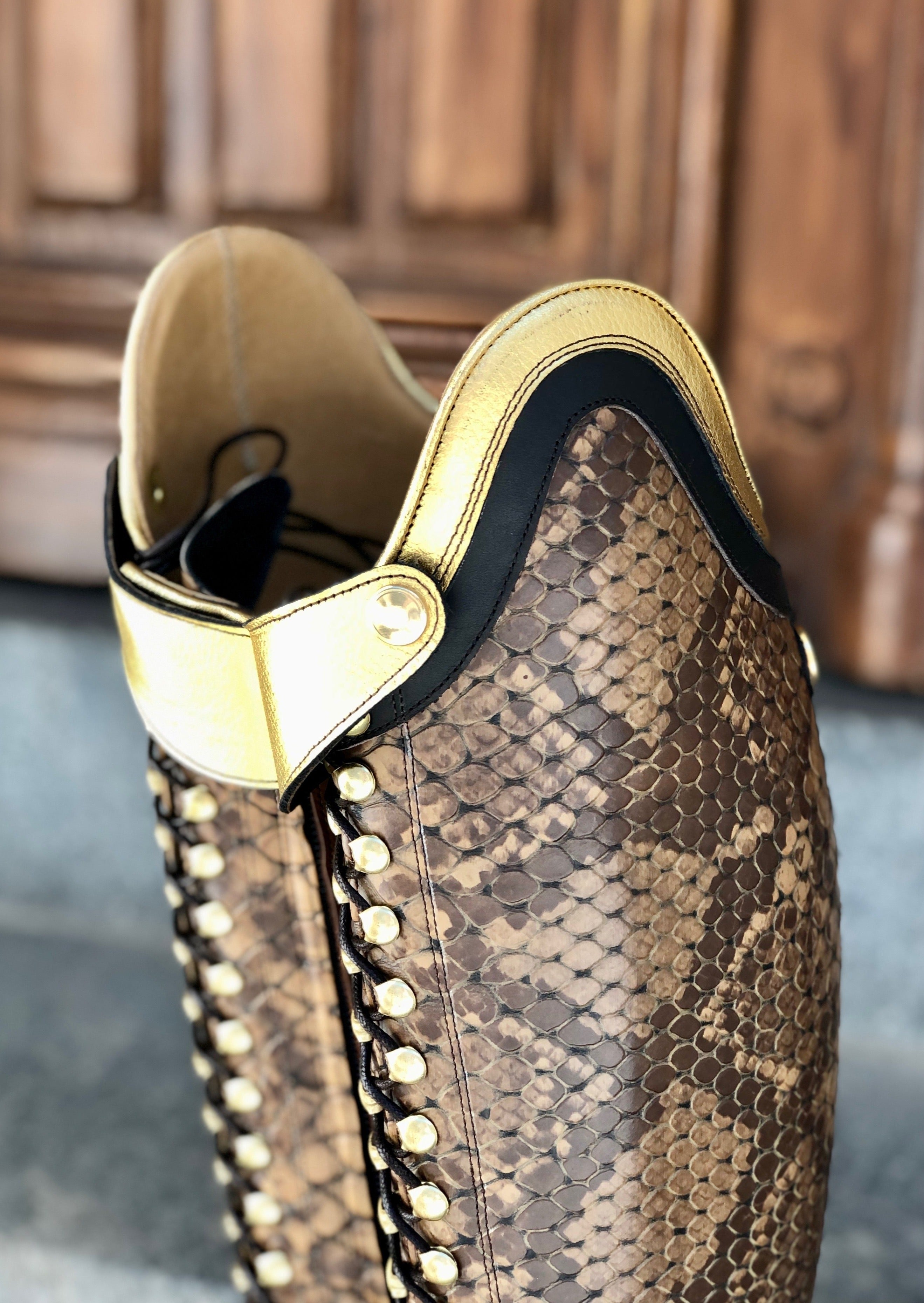 BIA - Faux Croco/Guld/Mbr - Stl 40/34-35/45
