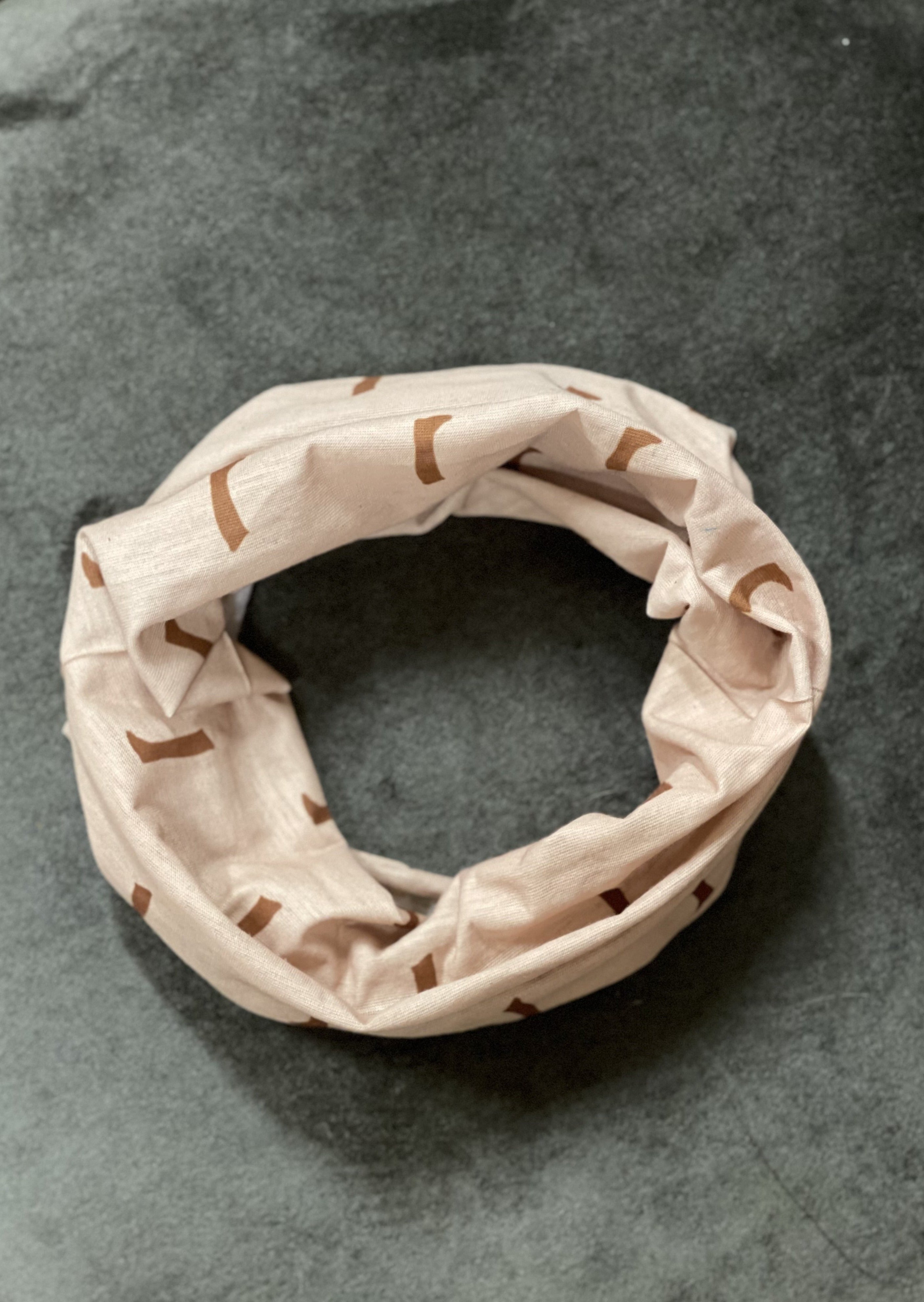Neck Warmer Beige/Coffee
