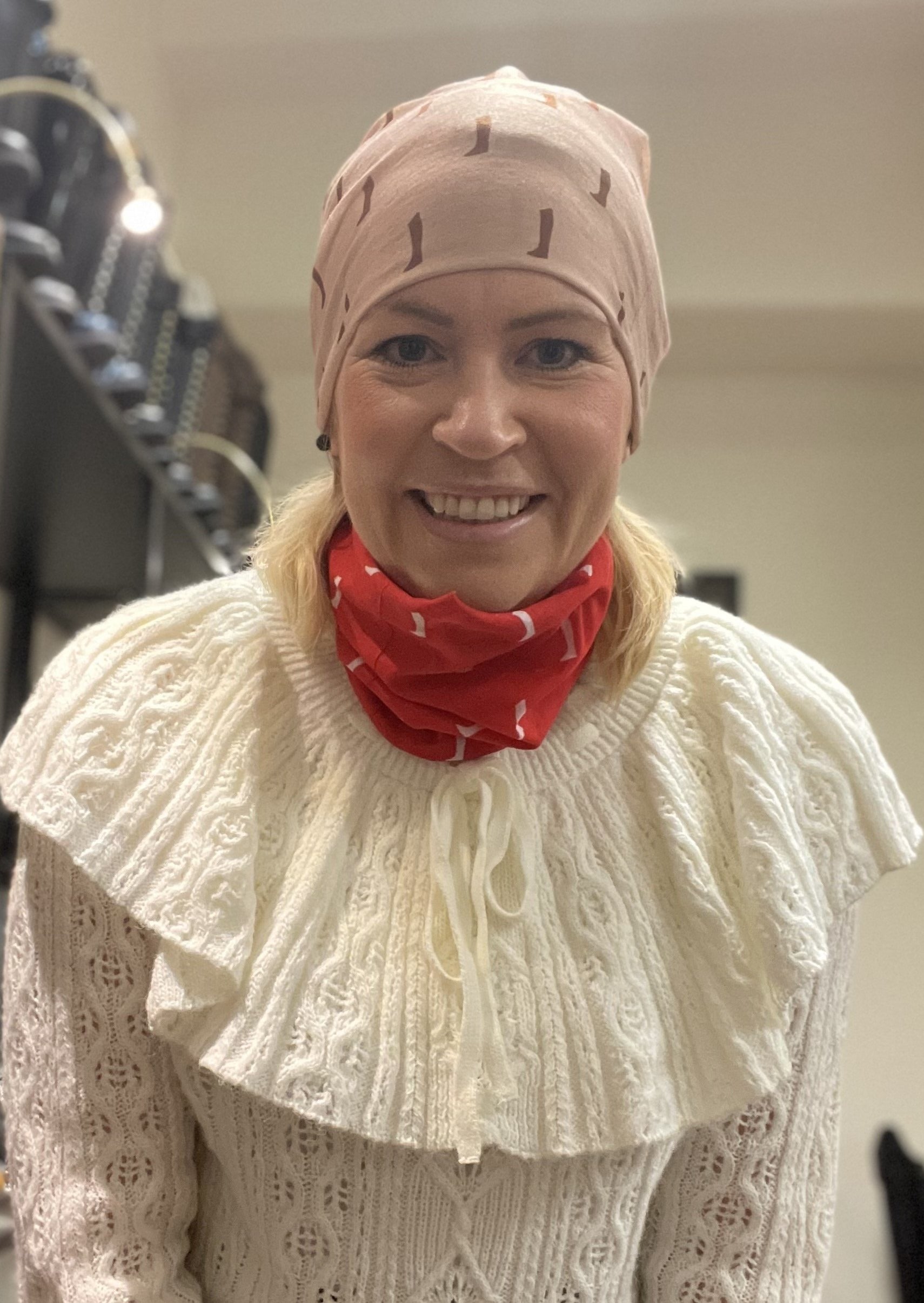 Neck Warmer Beige/Coffee