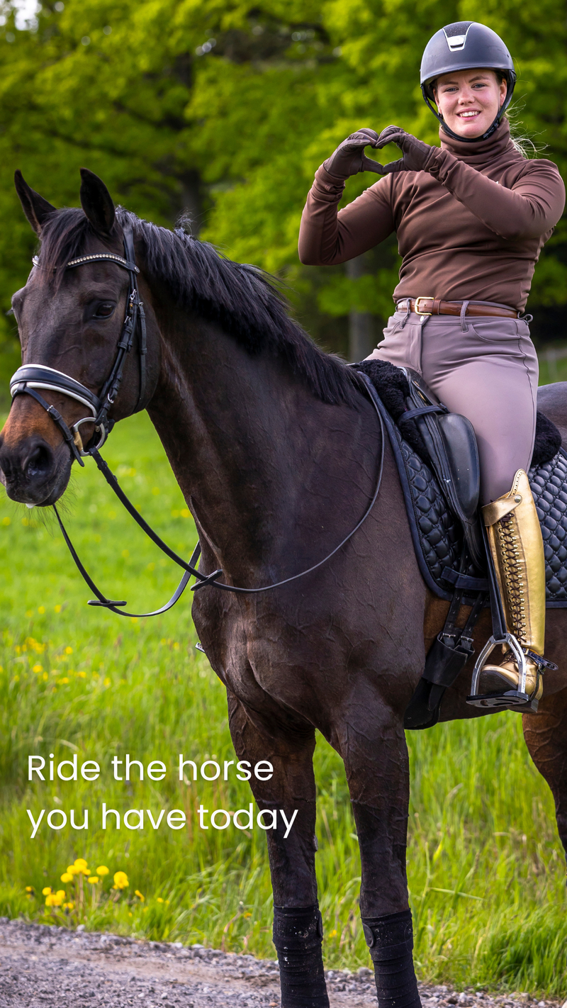 Ride the horse you have today