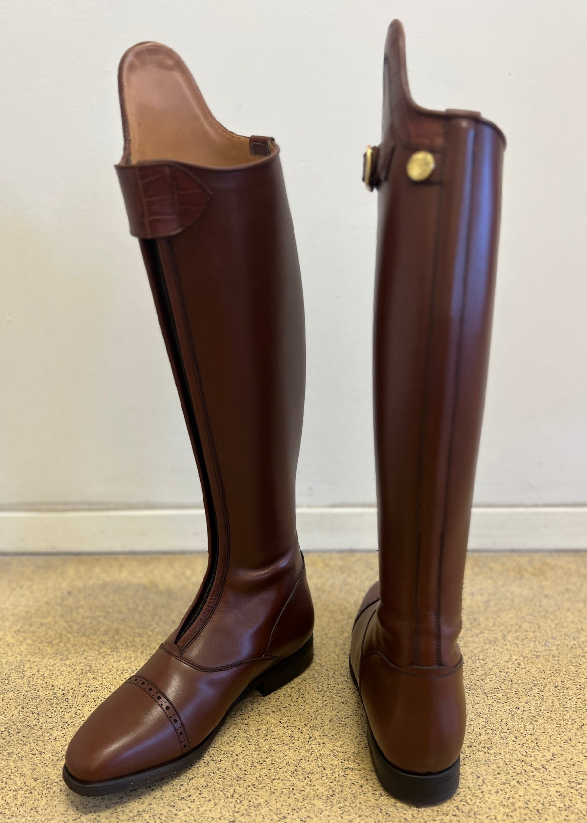 Polo | Nut Brown/Chestnut croco | Size 38/32/46