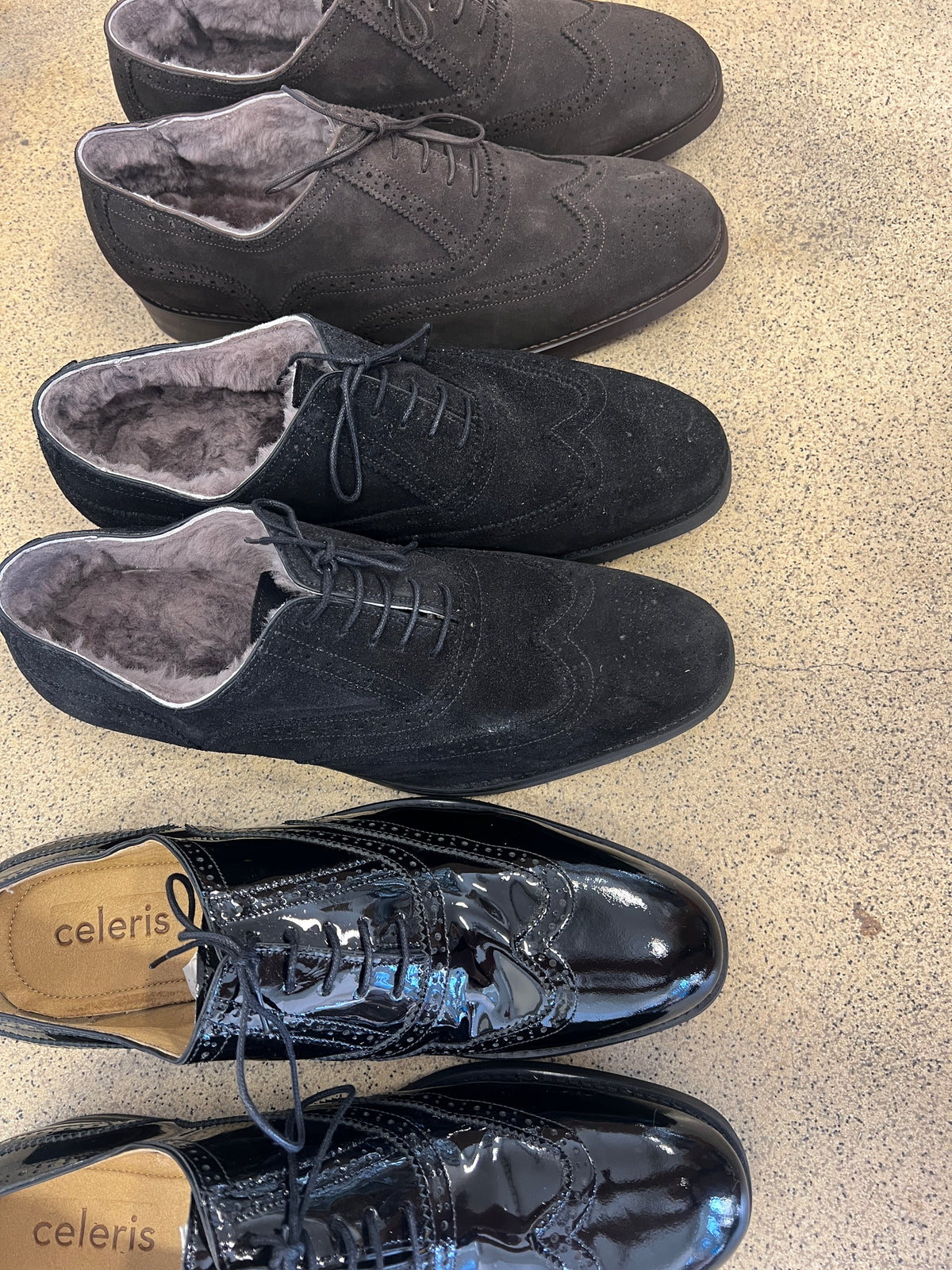 Campino | Black Gloss, Black Suede, Coffee Suede | Size 47-47,5