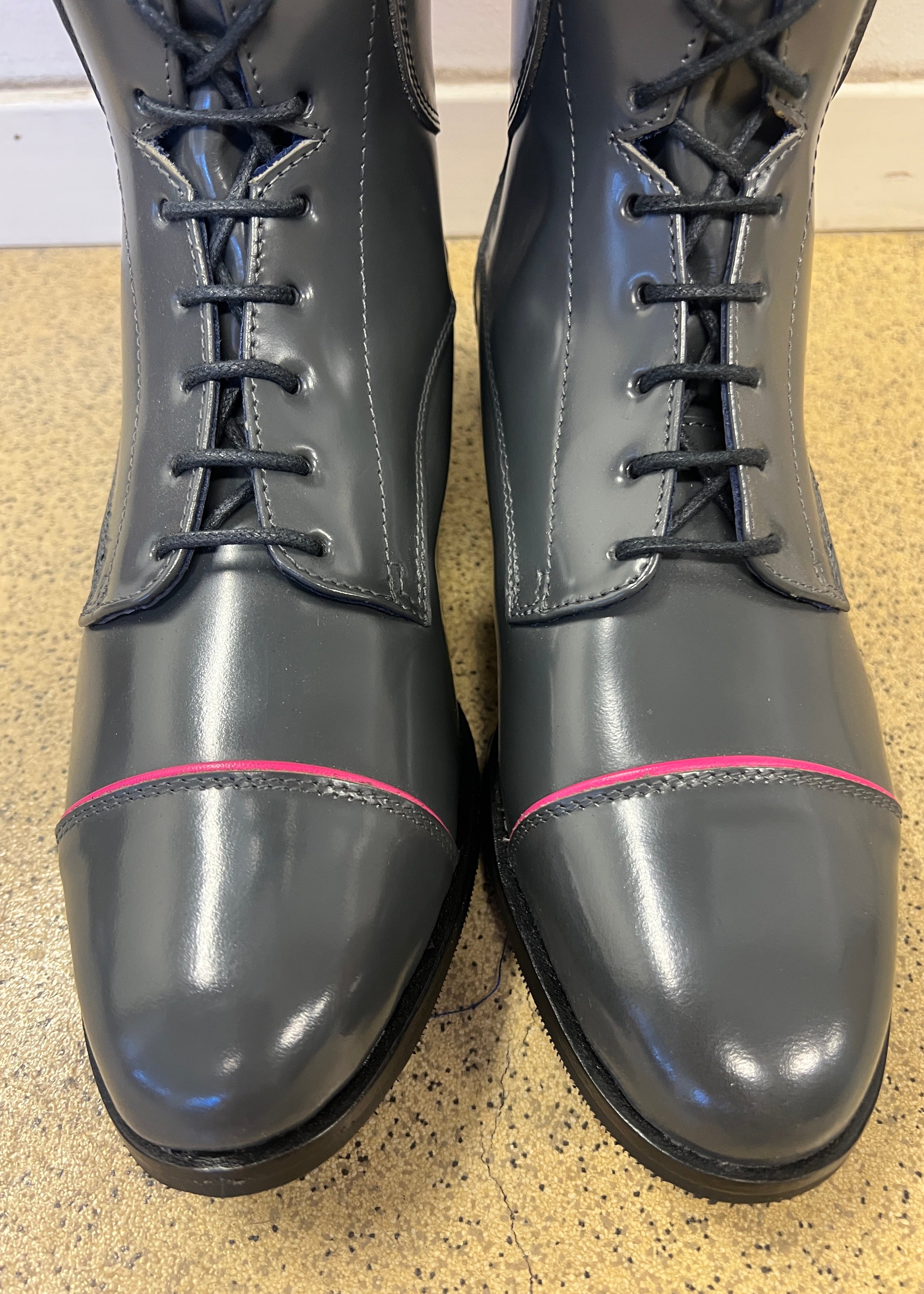 Laurel Regular Winter zip back | Polished grey/Grey flower/Pink | Size 41/39-40/50