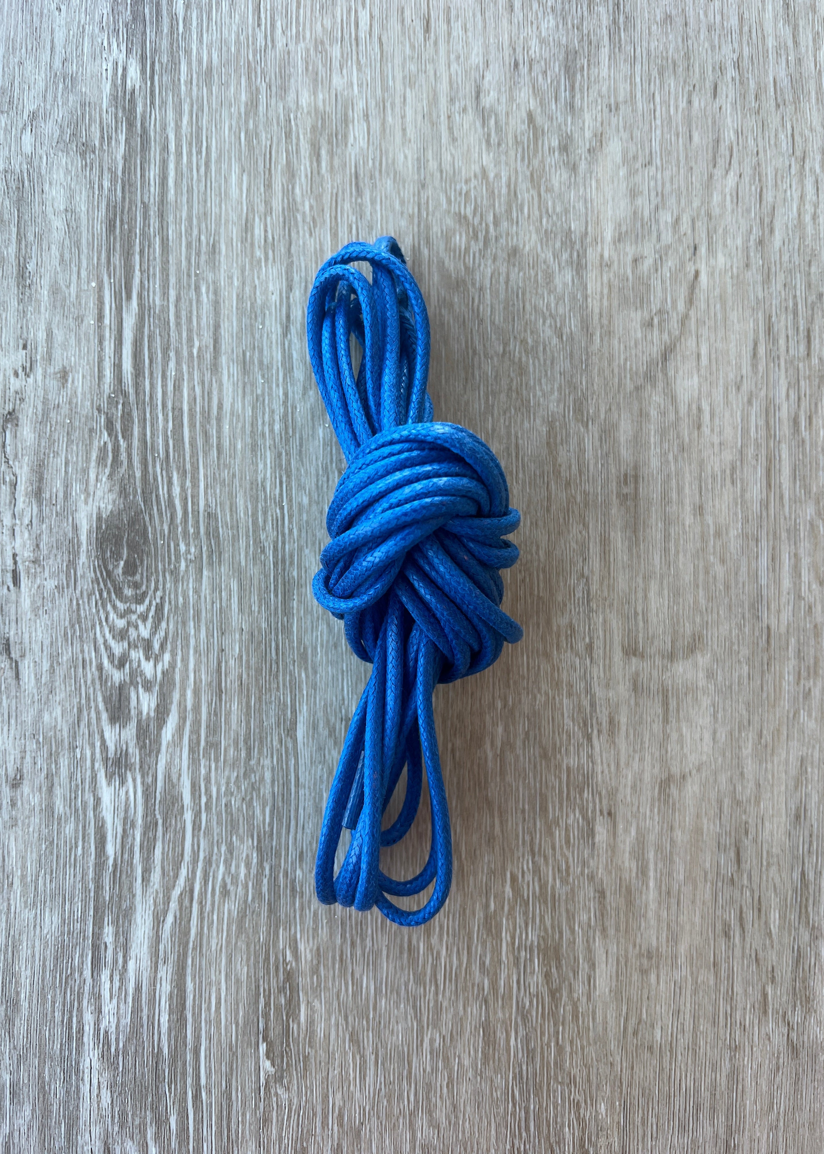 Bootlaces 240 cm Waxed Cotton Royal Blue