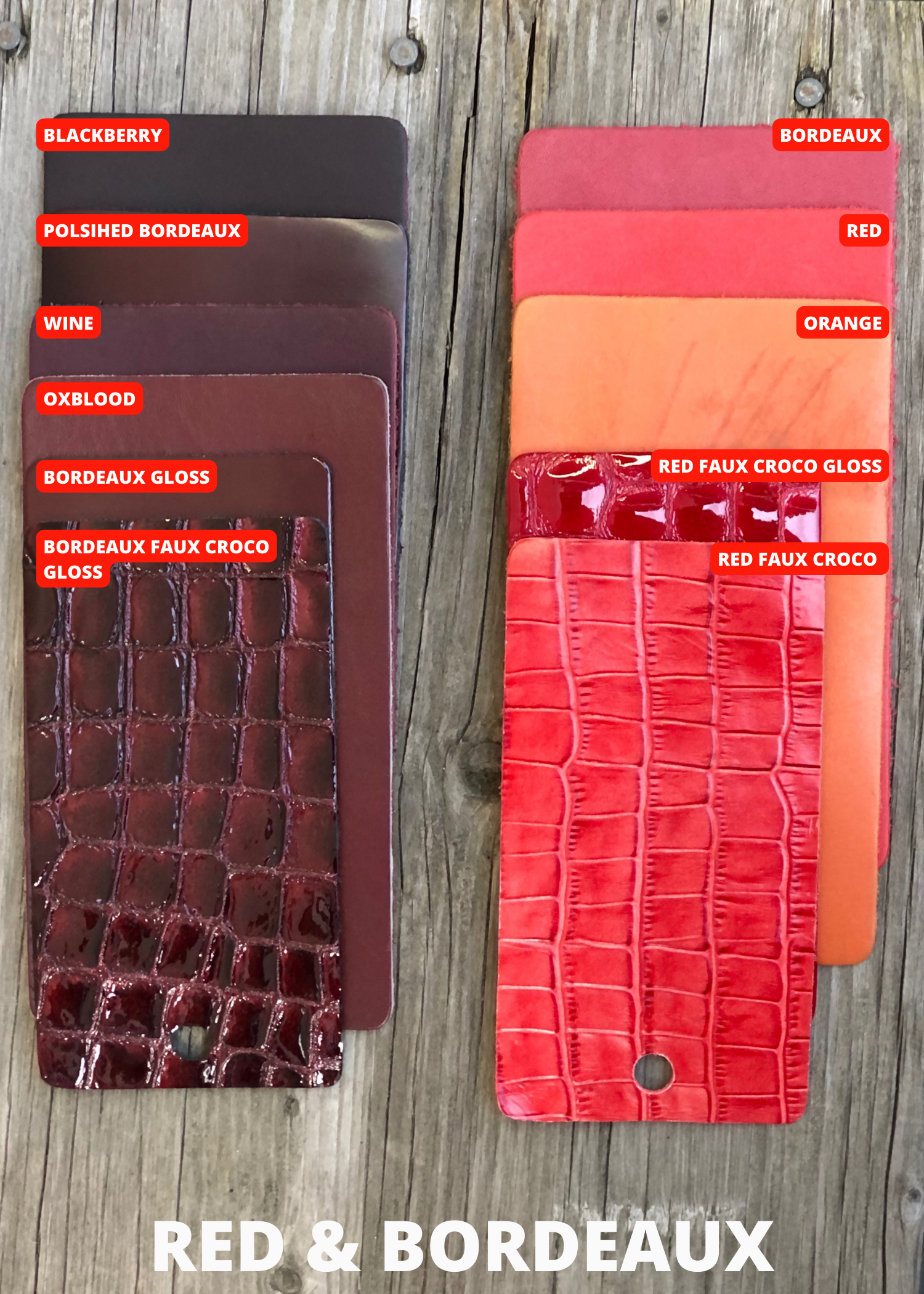 Bordeaux Faux Croco Gloss