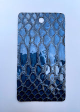 Royal Blue Faux Croco Gloss