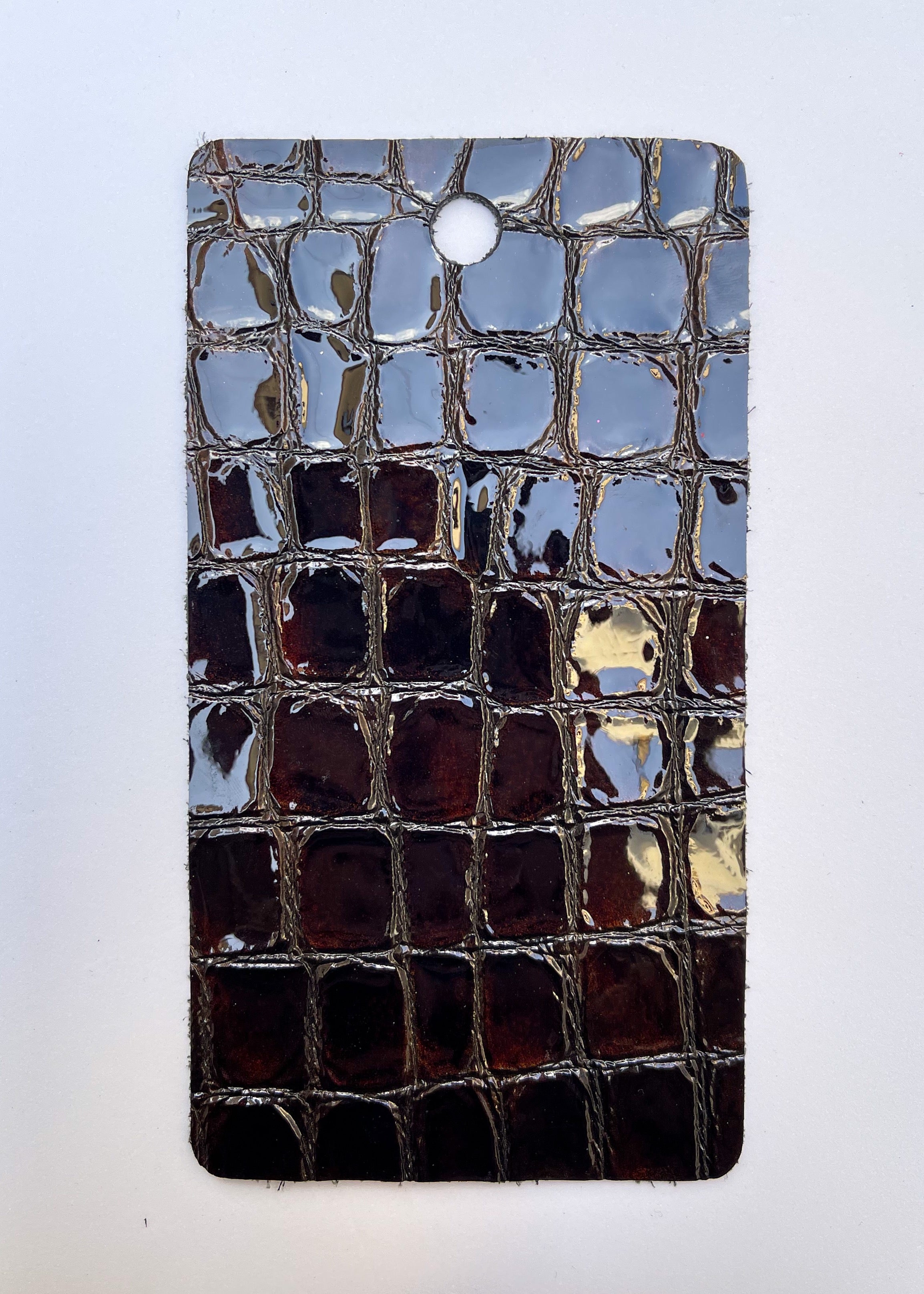 Brown Faux Croco Gloss