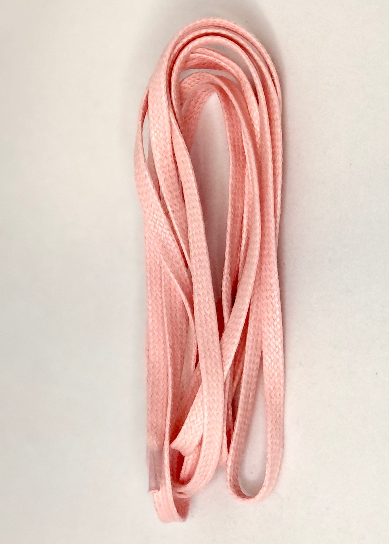 Bootlaces 240 cm Flat Waxed Cotton Pink