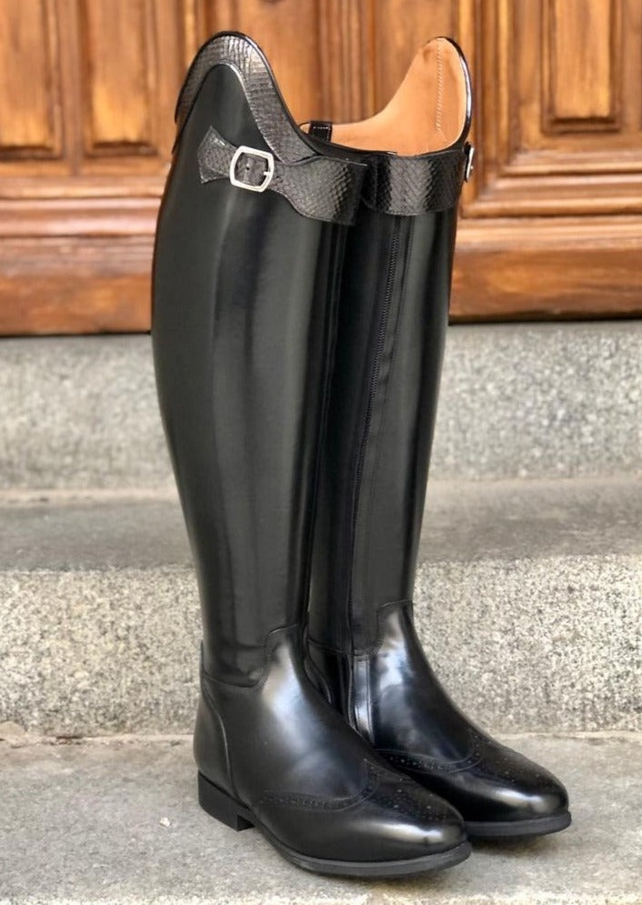 OLIVIA - Polished Black/Black Cobra - Size 39/39/48