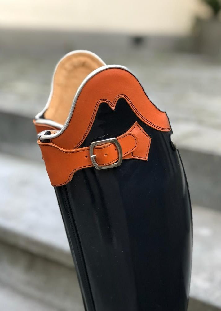 Polo - Navy Gloss/Orange/Silver - Size 37/34/43