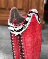 Red Faux Croco