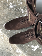 Dark Brown Suede