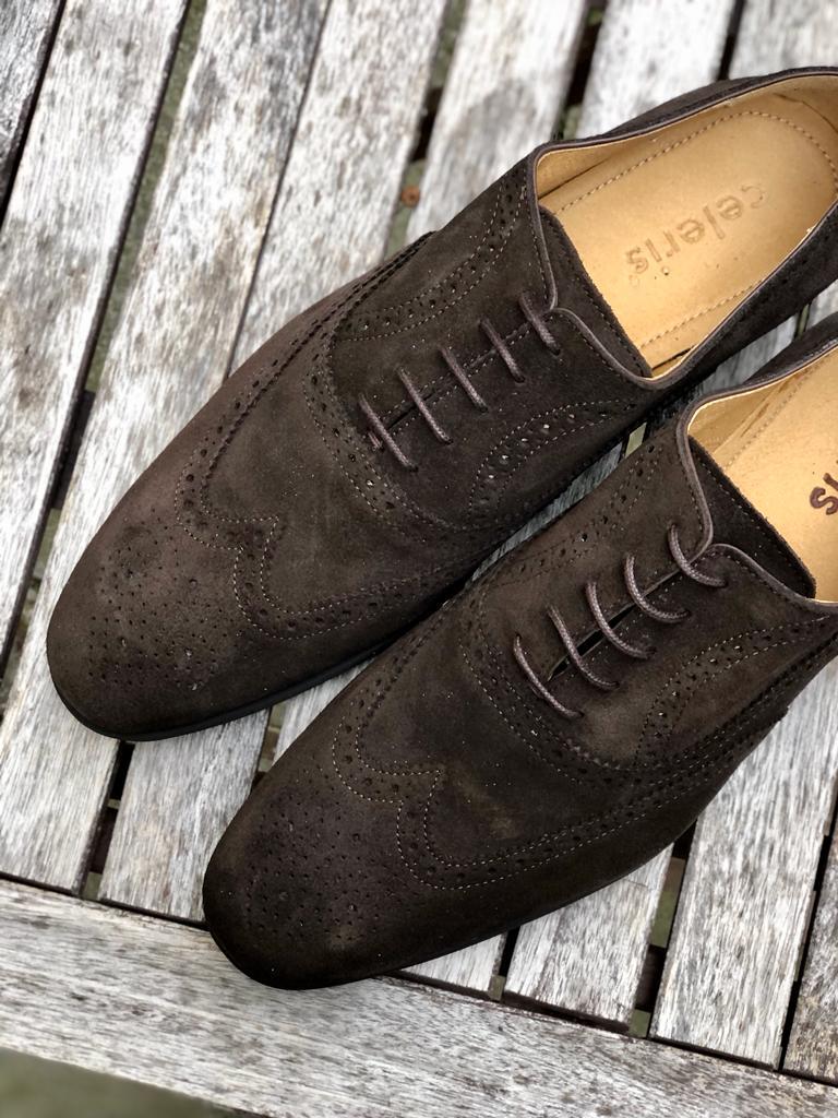 Dark Brown Suede